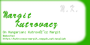 margit kutrovacz business card